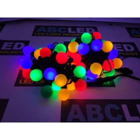 Jõulutulede valguskett pallid ∅35mm 28led 5m värviline