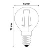 Abcled.ee - LED Bulb E27 G45 2W 2700K 250lm 360° Filament Avide