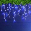 LED curtains ICICLE 100led BLUE 4x0.6m with controller connectable 230V