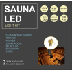 Sauna Led light 70° 3000K 12 tk/komplekt Kuld