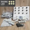 Sauna Led light 35° 6000K 12 pcs/set Silver