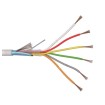 LED cable copper 6x0.22mm² White Shielded