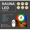 Sauna LED light 70° RGB 12tk komplekt Kuld Puldiga