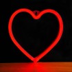 Abcled.ee - LED Neon lamp HEART red battery/USB
