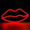 Abcled.ee - LED Neon lamp LIPS red battery/USB