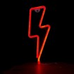 Abcled.ee - LED Neon lamp LIGHTNING red battery/USB
