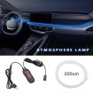 Car LED RGB Interior Decorative Light 12V fiiberoptic neon 3m USB with remote