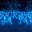 LED curtains ICICLE MOON BLUE 5x0.7m 250LED 8-modes with remote control 230V