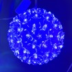 Led Christmas ball light 15cm with controller 230V Blue