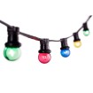 LED outdoor light chain PRO (Without bulbs) for terraces 20xE27 Max2000W 10m IP44 Thorgeon