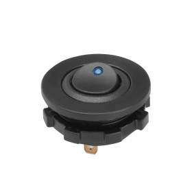 Waterproof switch round recessed Blue LED 12V 3PIN 20A