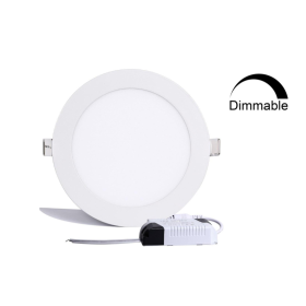 DIM LED panel light round recessed 12W 4000K 1000lm Premium