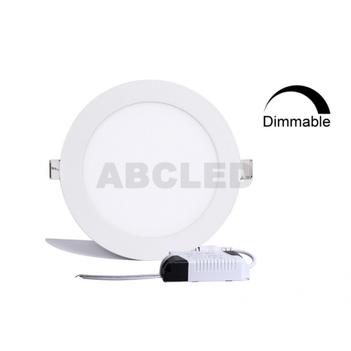 Abcled.ee - DIM LED panel light round recessed 9W 4000K 720Lm
