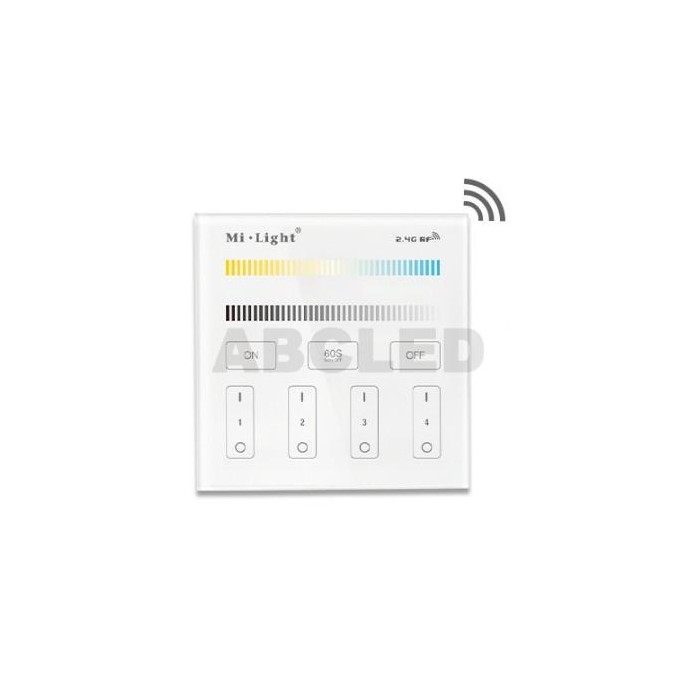 Abcled.ee - Dual White Led smart настенный пульт 2.4 GHz 4-Zone