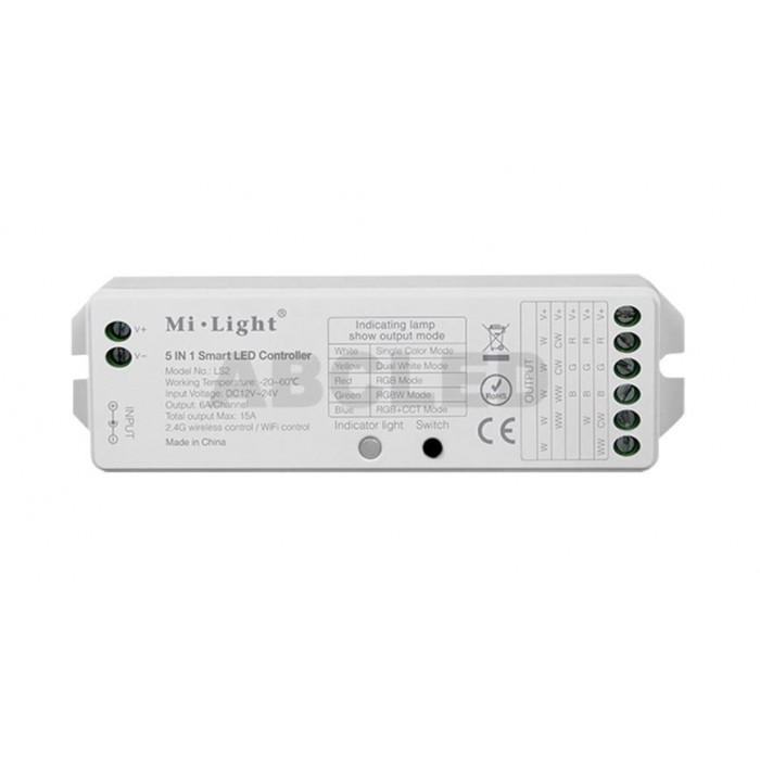 Abcled.ee - 5 in1 Led kontroller 15A 12-24V Wifi, 2.4 GHz