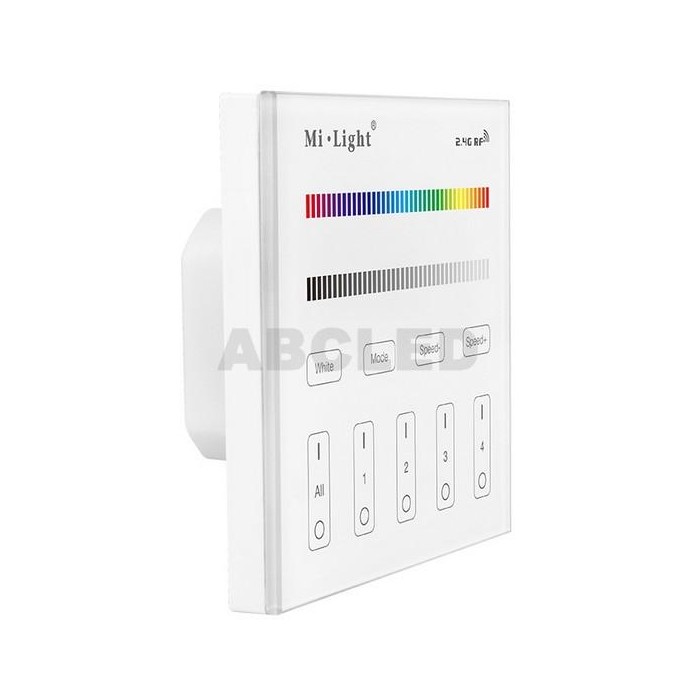 Abcled.ee - RGB/RGBW LED smart настенный пульт 2.4 GHz 4-Zone