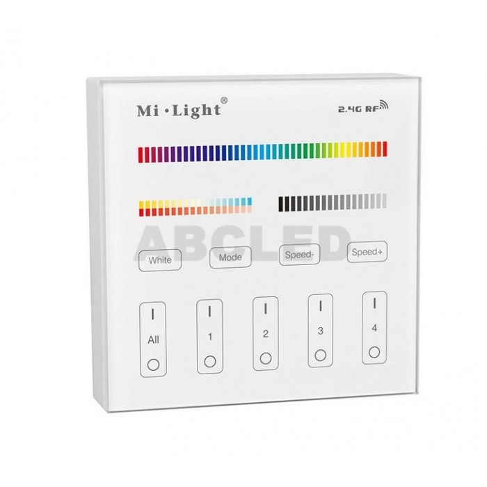 Abcled.ee - RGB+CCT LED smart juhtimise seinapaneel 2.4 GHz