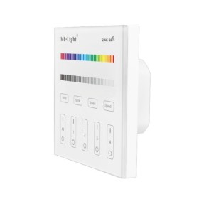 RGB/RGBW LED smart juhtimise seinapaneel 2.4 GHz 4-Zone 180-240V Milight
