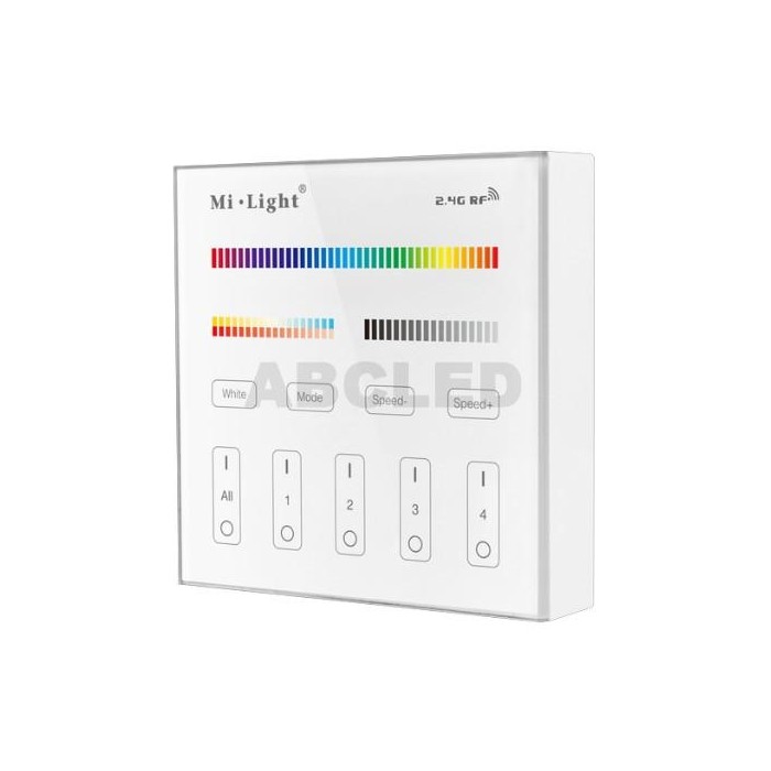 Abcled.ee - RGB+CCT Led smart настенный пульт 2.4 GHz 4-Zone