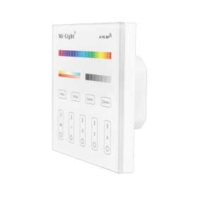 RGB+CCT smart panel remote controller 2.4 GHz 4-Zone 180-240V Milight
