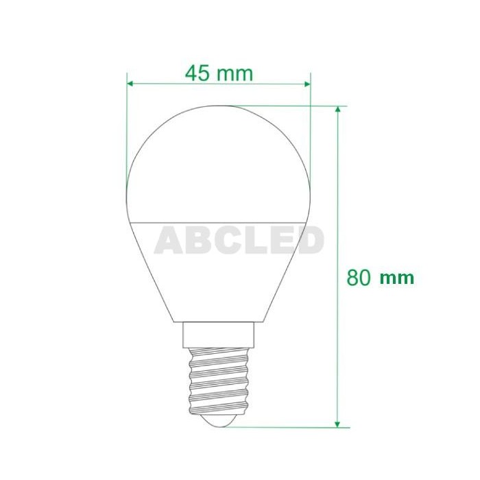 Abcled.ee - Led bulb E14 G45 4000K 5W 400LM 230V