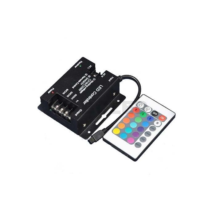 Abcled.ee - LED RGB IR controller with remote controller 24
