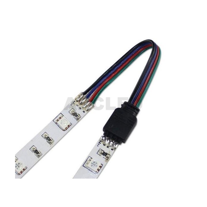Abcled.ee - LED RGB ribale konnektor 4pin 10mm