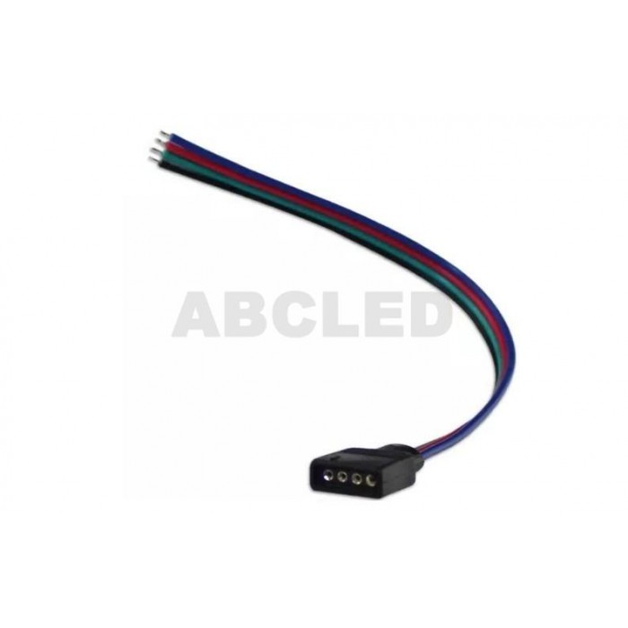 Abcled.ee - LED RGB ribale konnektor 4pin 10mm