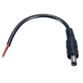 Flexible connector 5,5 x 2,1 mm DC Male